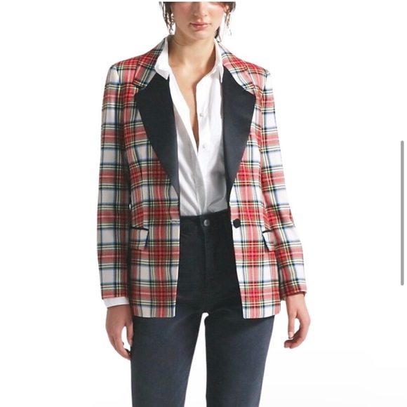 J. Crew Willa blazer in Snowy Stewart tartan wool blend - size 4 Tall - Picture 3 of 6